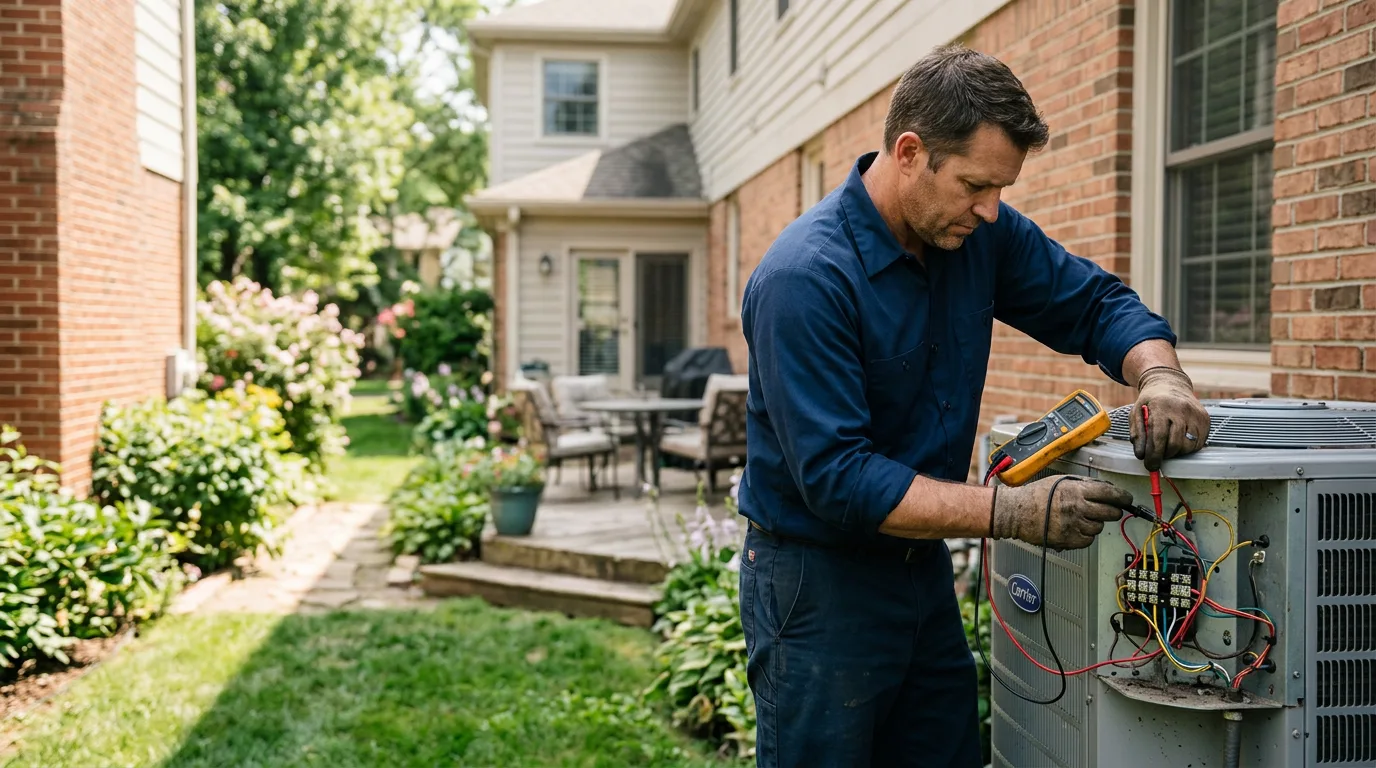 HVAC technician working near Pine Grove, WV